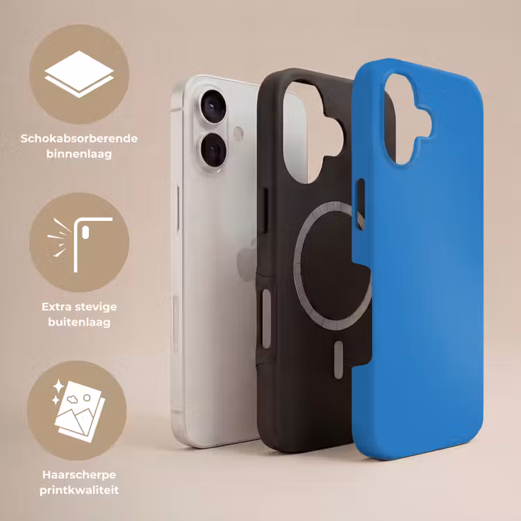 Royal - Blue - Blauw Toughcase MagSafe Apple iPhone 17 klein 1017 -USP_Lagen_NL