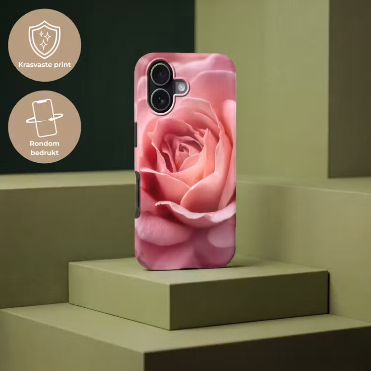 Roze - Roos - Romantisch Toughcase MagSafe Apple iPhone 17 klein -USP_PrintM_NL