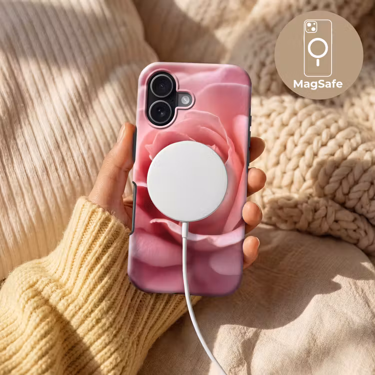 Roze - Roos - Romantisch Toughcase MagSafe Apple iPhone 17 klein -USP_MagsafeV