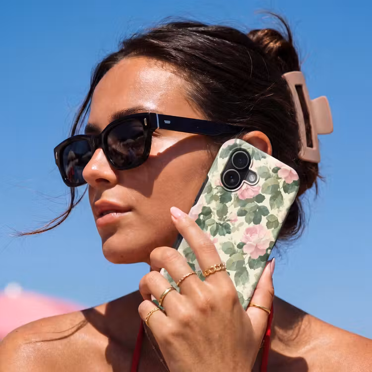 Rozen - Botanisch - Roze Toughcase MagSafe Apple iPhone 17 klein 1017 -Sfeer2V