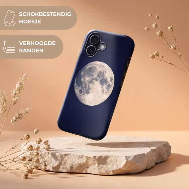 Ruimte - Maan - Kosmos Toughcase MagSafe Apple iPhone 17 klein -USP_RandenV_NL