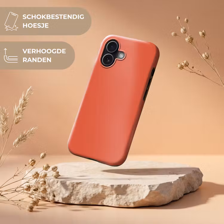 Rustic - Clay - Oranje Toughcase MagSafe Apple iPhone 17 klein 1017 -USP_RandenV_NL