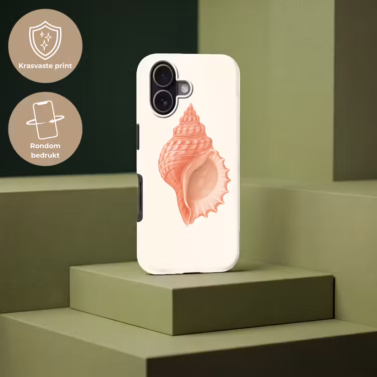 Schelp - Roze - Structuur Toughcase MagSafe Apple iPhone 17 klein -USP_PrintM_NL