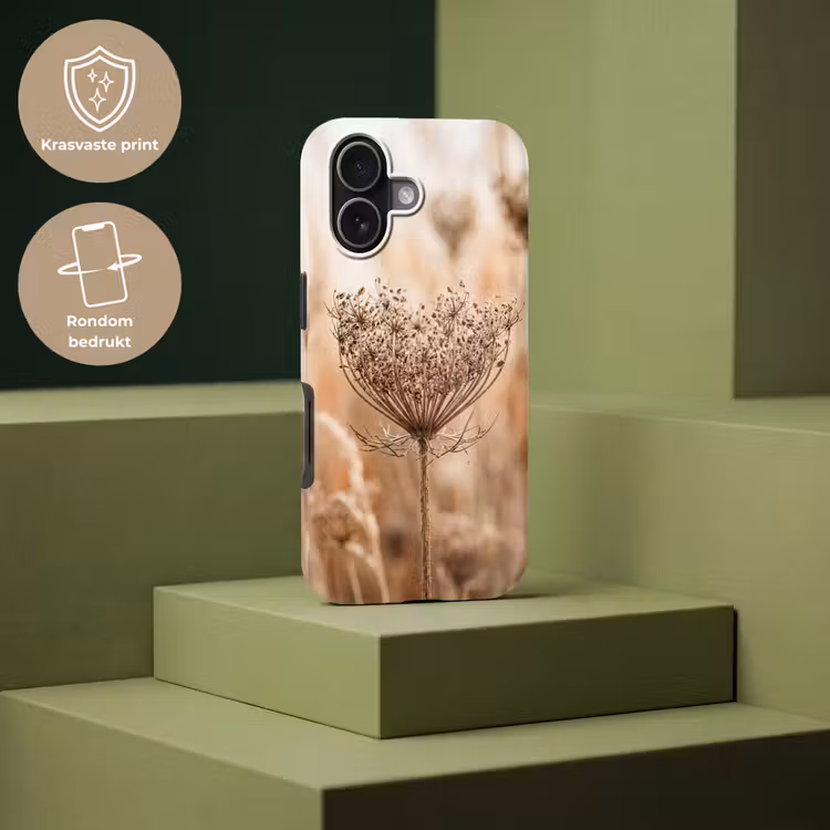 Schermbloem - Droogbloem - Winter - Beige - Minimalistisch Toughcase MagSafe Apple iPhone 17 klein -USP_PrintM_NL