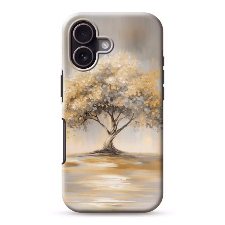 Schilderij - Boom - Abstract - Bladeren Toughcase MagSafe Apple iPhone 17 klein -3d
