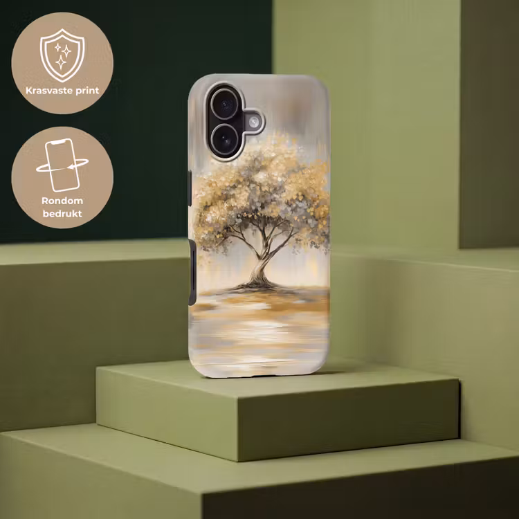 Schilderij - Boom - Abstract - Bladeren Toughcase MagSafe Apple iPhone 17 klein -USP_PrintM_NL