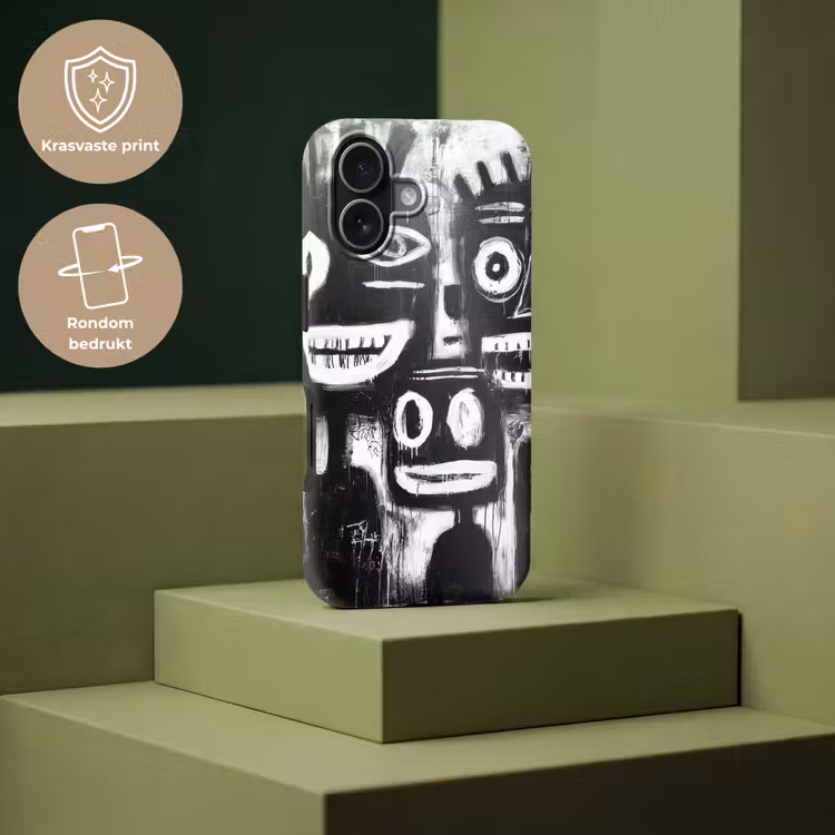 Schilderij - Figuren - Zwart - Abstract Toughcase MagSafe Apple iPhone 17 klein -USP_PrintM_NL