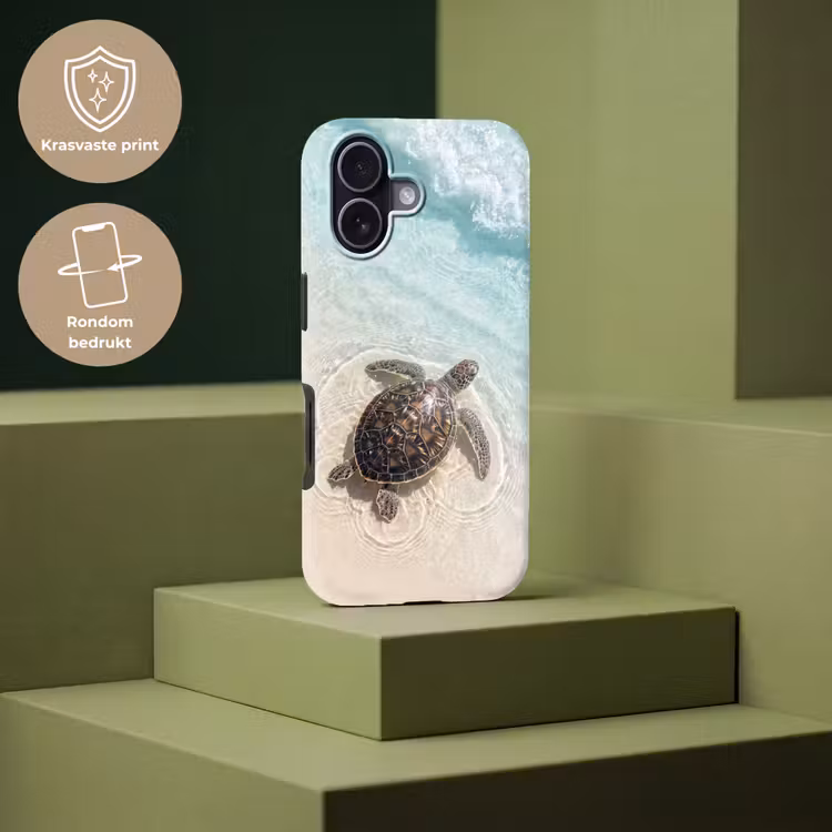 Schildpad - Helder water - Strand - Dieren - Natuur Toughcase MagSafe Apple iPhone 17 klein -USP_PrintM_NL