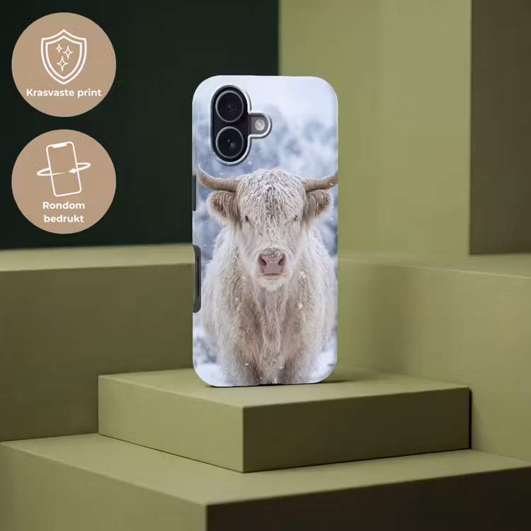 Schotse Hooglander - Sneeuw - Bergen - Winter Toughcase MagSafe Apple iPhone 17 klein -USP_PrintM_NL
