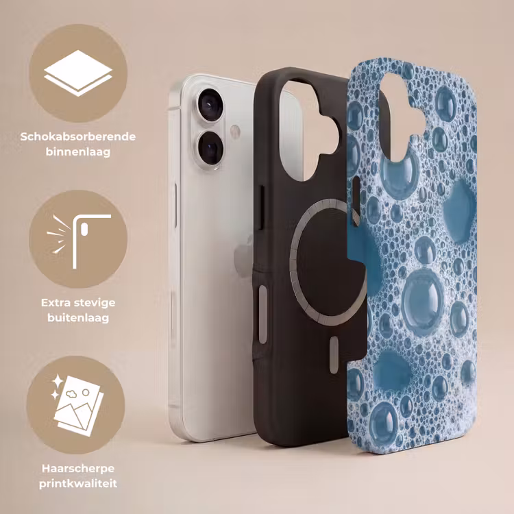 Schuim - Water - Textuur Toughcase MagSafe Apple iPhone 17 klein -USP_Lagen_NL