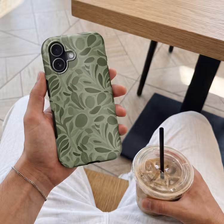 Sereen - Bladeren - Groen Toughcase MagSafe Apple iPhone 17 klein 1017 -Sfeer1M