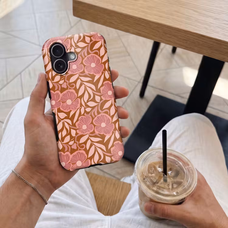 Sfeer - Bloemen - Roze Toughcase MagSafe Apple iPhone 17 klein 1017 -Sfeer1M