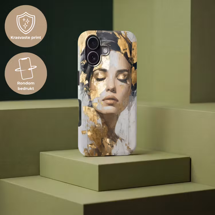Sierlijk - Vrouw - Goud - Ogen Toughcase MagSafe Apple iPhone 17 klein -USP_PrintM_NL