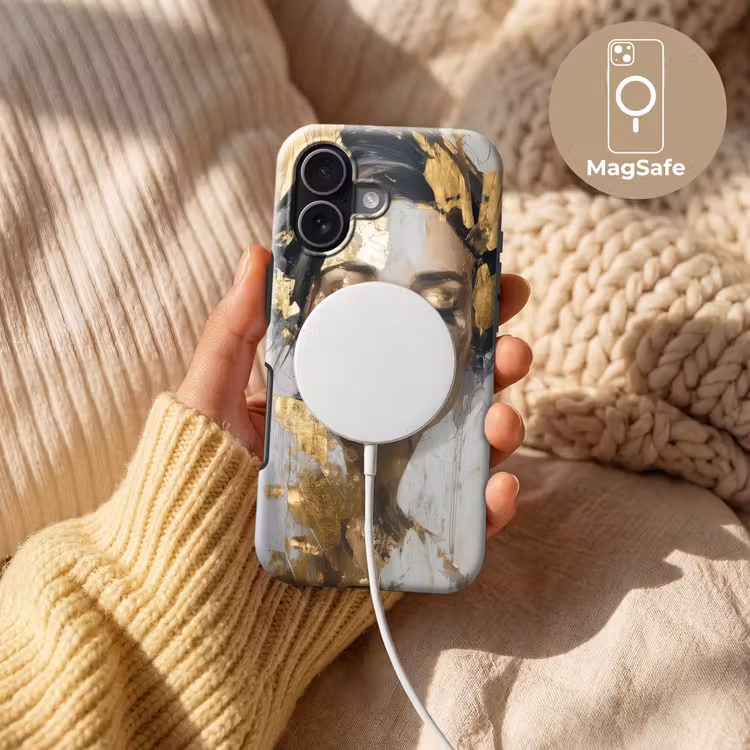 Sierlijk - Vrouw - Goud - Ogen Toughcase MagSafe Apple iPhone 17 klein -USP_MagsafeV