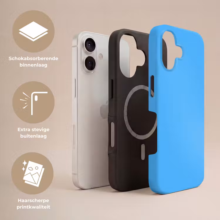Sky - Blue - Blauw Toughcase MagSafe Apple iPhone 17 klein 1017 -USP_Lagen_NL