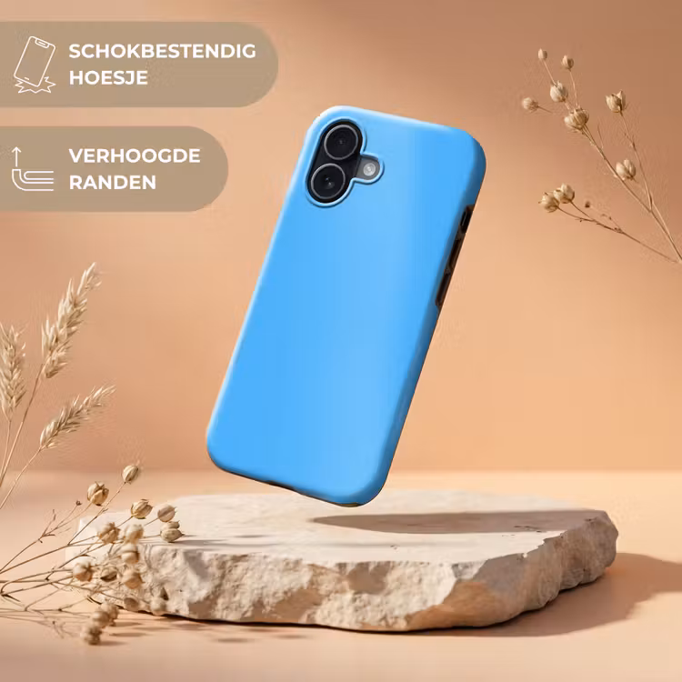 Sky - Blue - Blauw Toughcase MagSafe Apple iPhone 17 klein 1017 -USP_RandenV_NL