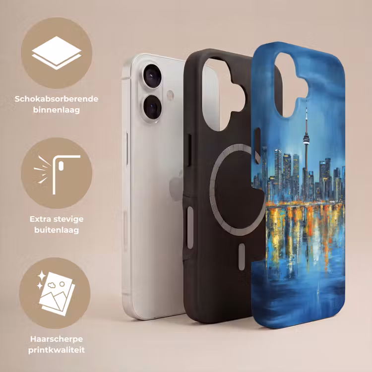 Skyline Toronto - Water - Stadslichten - Toren Toughcase MagSafe Apple iPhone 17 klein -USP_Lagen_NL