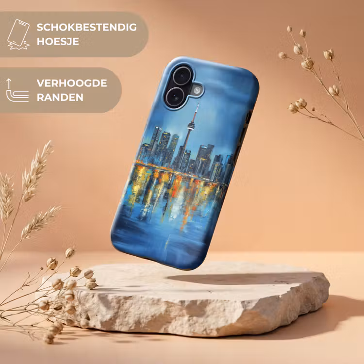 Skyline Toronto - Water - Stadslichten - Toren Toughcase MagSafe Apple iPhone 17 klein -USP_RandenV_NL