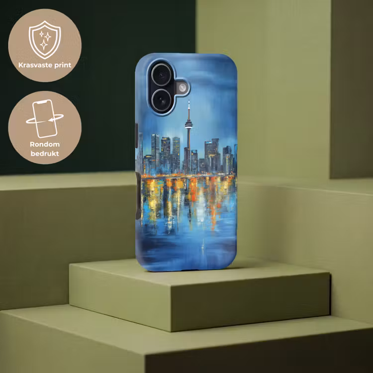Skyline Toronto - Water - Stadslichten - Toren Toughcase MagSafe Apple iPhone 17 klein -USP_PrintM_NL
