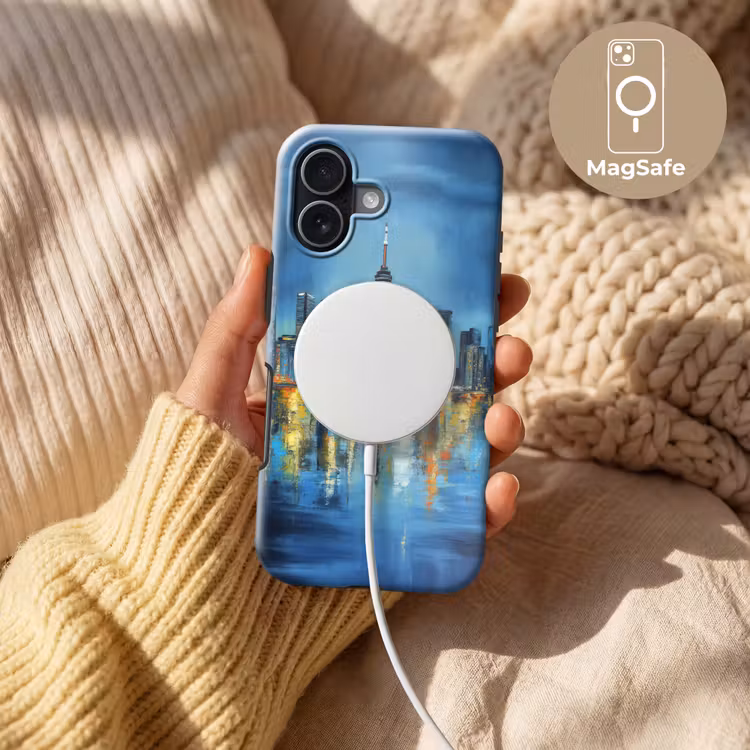 Skyline Toronto - Water - Stadslichten - Toren Toughcase MagSafe Apple iPhone 17 klein -USP_MagsafeV