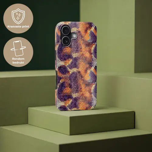 Slang - Schubben - Kleurrijk Toughcase MagSafe Apple iPhone 17 klein 1017 -USP_PrintM_NL