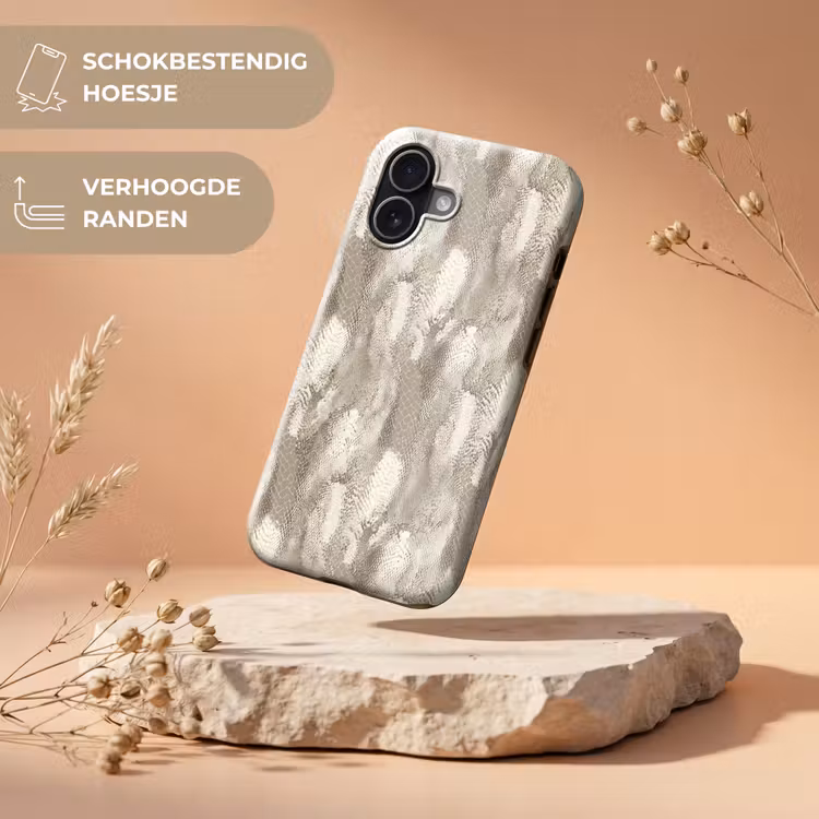 Slang - Textuur - Zand Toughcase MagSafe Apple iPhone 17 klein 1017 -USP_RandenV_NL