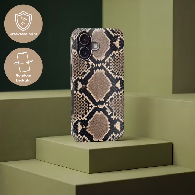 Slangenprint - Python - Bruin Toughcase MagSafe Apple iPhone 17 klein -USP_PrintM_NL
