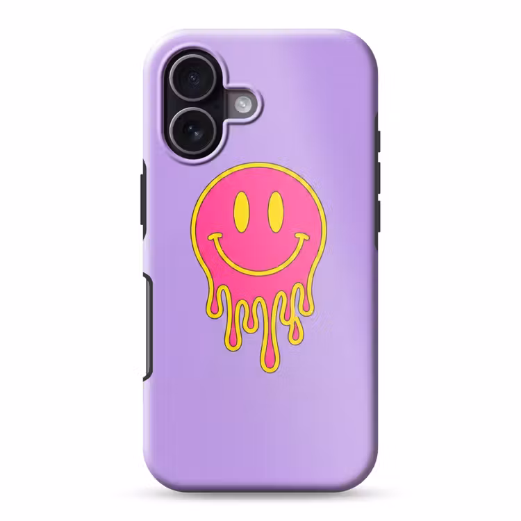 Smiley - Drip - Neon Toughcase MagSafe Apple iPhone 17 klein -3d