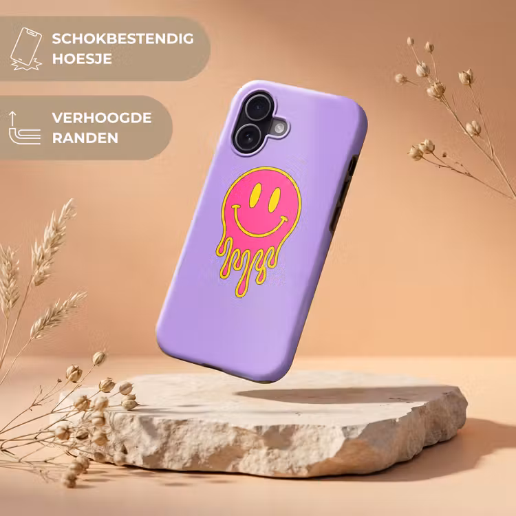 Smiley - Drip - Neon Toughcase MagSafe Apple iPhone 17 klein -USP_RandenV_NL