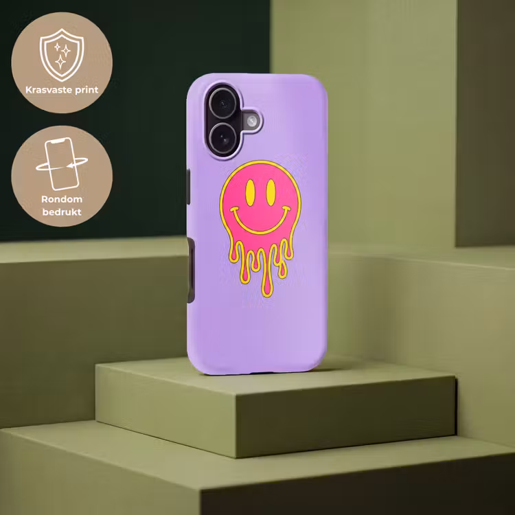 Smiley - Drip - Neon Toughcase MagSafe Apple iPhone 17 klein -USP_PrintM_NL