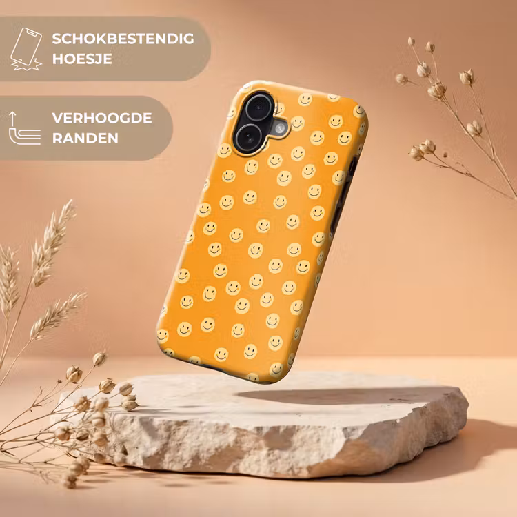 Smileys - Retro - Heel Toughcase MagSafe Apple iPhone 17 klein 1017 -USP_RandenV_NL