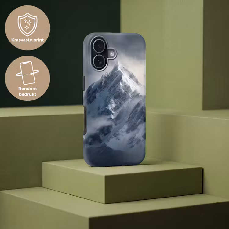 Sneeuw - Berg - Wolken Toughcase MagSafe Apple iPhone 17 klein -USP_PrintM_NL
