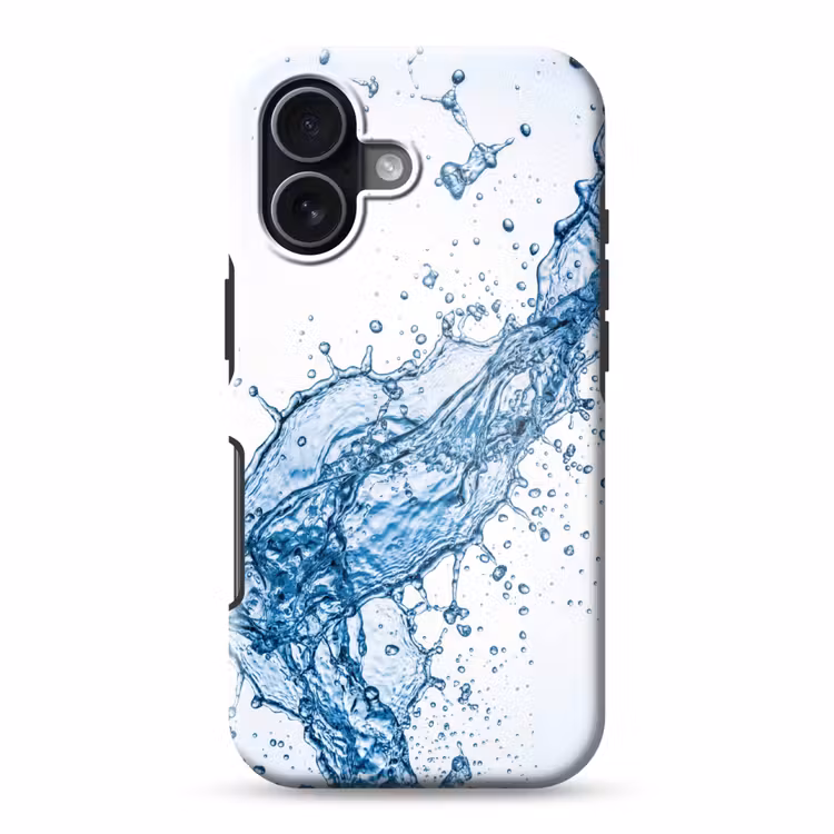 Spash - Water - Blauw Toughcase MagSafe Apple iPhone 17 klein -3d