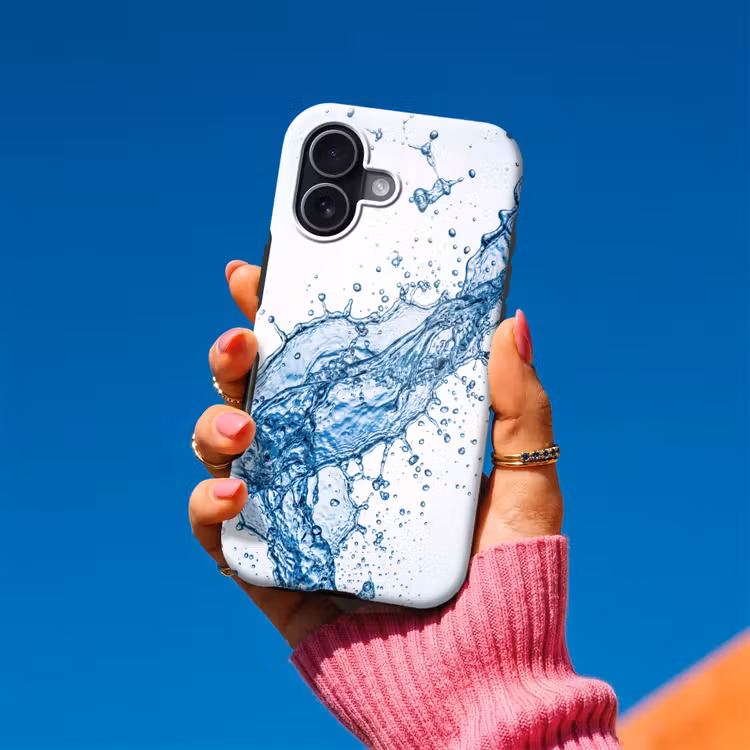Spash - Water - Blauw Toughcase MagSafe Apple iPhone 17 klein -Sfeer1V