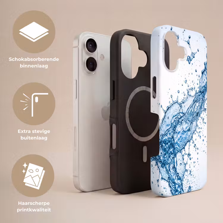 Spash - Water - Blauw Toughcase MagSafe Apple iPhone 17 klein -USP_Lagen_NL