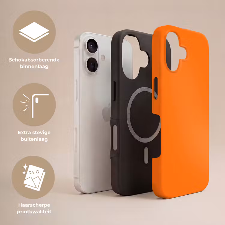 Spiced - Pumpkin - Oranje Toughcase MagSafe Apple iPhone 17 klein 1017 -USP_Lagen_NL