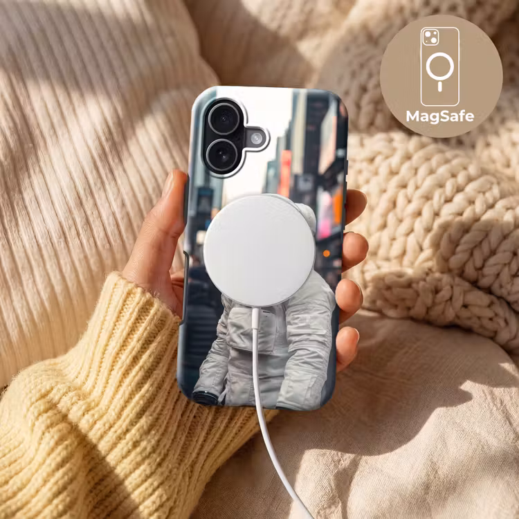 Stad - Mensen - Astronaut - Wit Toughcase MagSafe Apple iPhone 17 klein -USP_MagsafeV