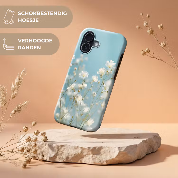 Stängel – Blumen – Luft – Weiß Toughcase MagSafe Apple iPhone 17 klein -USP_RandenV_NL