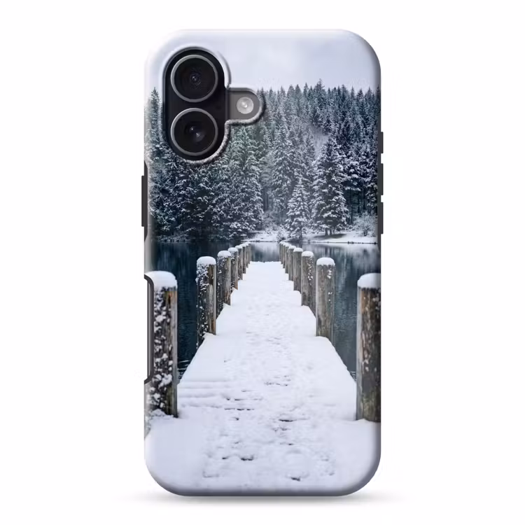 Steiger - Meer - Sneeuw - Bergen - Rustgevend Toughcase MagSafe Apple iPhone 17 klein -3d