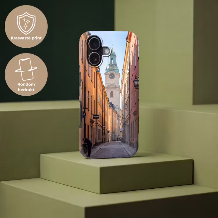 Straat - Klokkentoren - Stad - Architectuur - Historisch Toughcase MagSafe Apple iPhone 17 klein -USP_PrintM_NL
