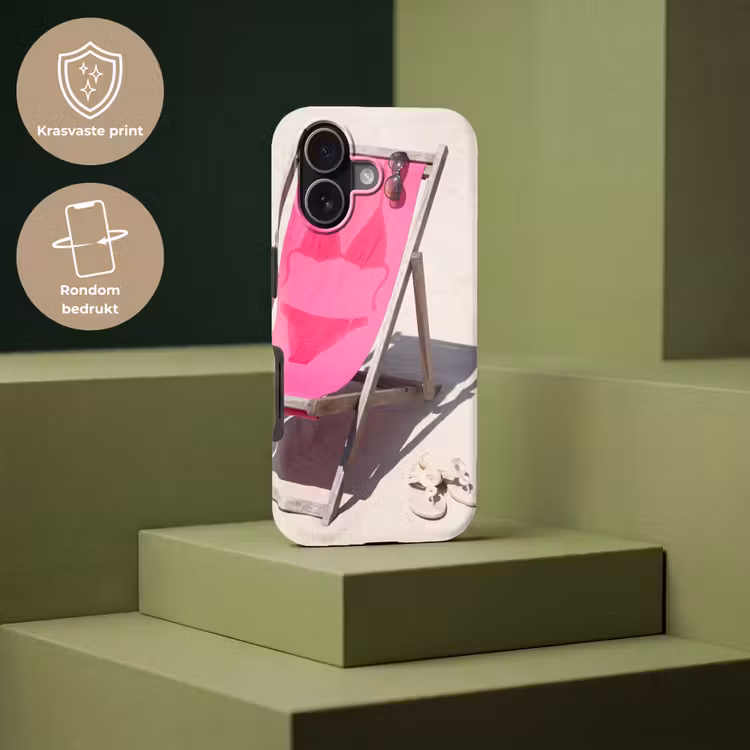 Strand - Ligstoel - Badkleding - Zomer - Roze Toughcase MagSafe Apple iPhone 17 klein -USP_PrintM_NL