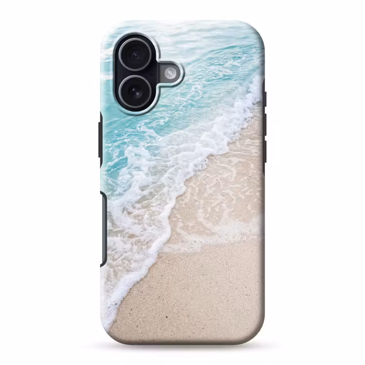 Strand - Zee - Golf - Natuur - Blauw Toughcase MagSafe Apple iPhone 17 klein -3d