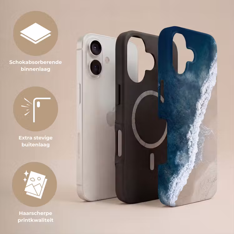 Strand - Zee - Golven Toughcase MagSafe Apple iPhone 17 klein -USP_Lagen_NL