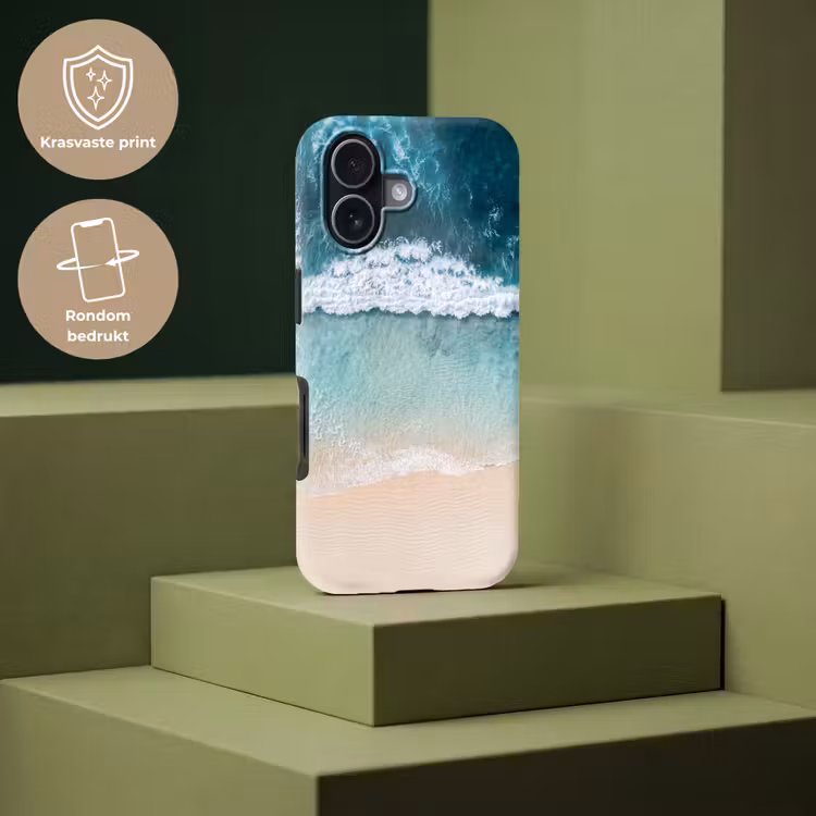 Strand - Zee - Golven - Natuur - Blauw Toughcase MagSafe Apple iPhone 17 klein -USP_PrintM_NL