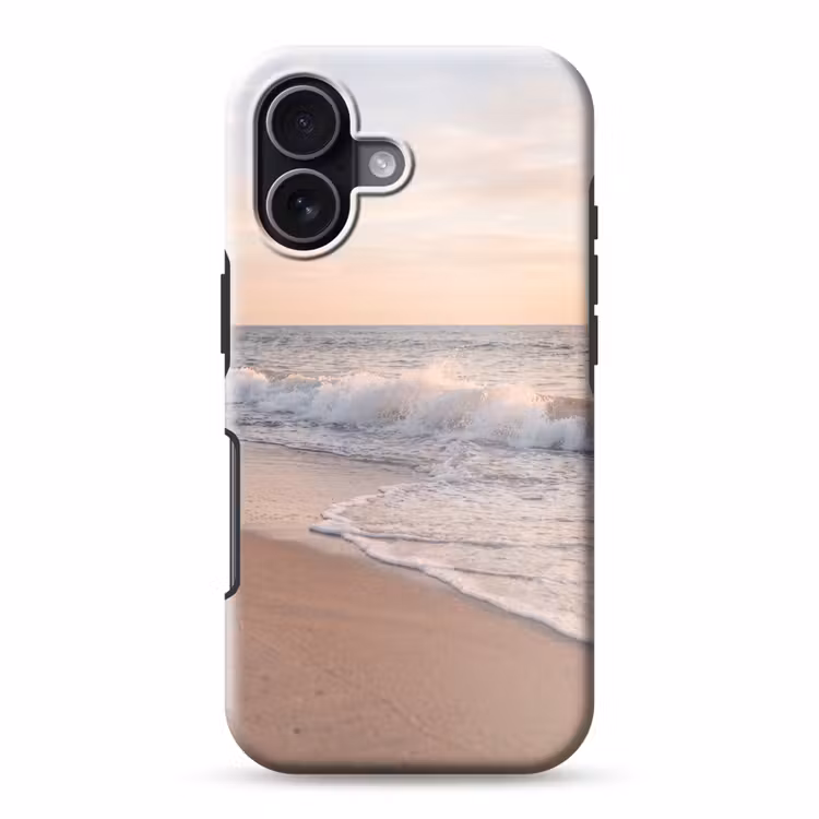 Strand - Zee - Golven - Natuur - Zonsondergang Toughcase MagSafe Apple iPhone 17 klein -3d