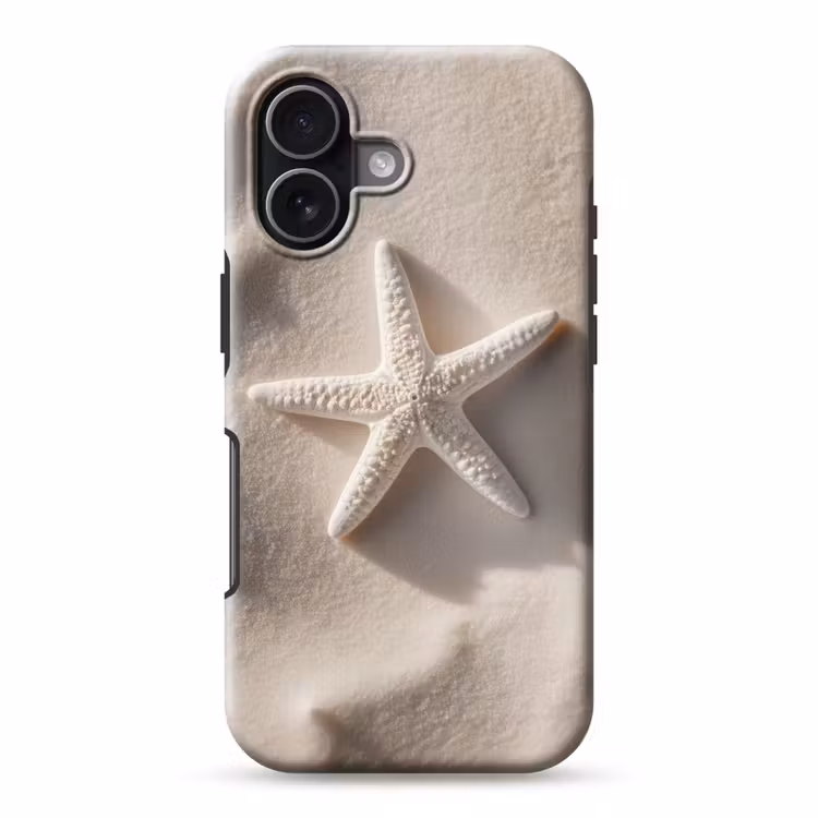 Strand - Zeester - Zand - Beige Toughcase MagSafe Apple iPhone 17 klein -3d