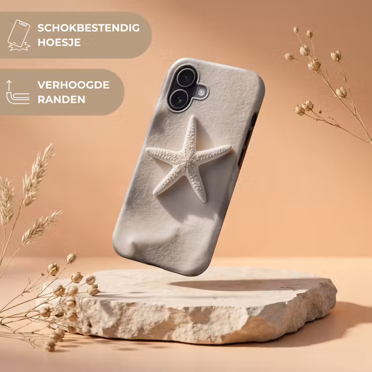 Strand - Zeester - Zand - Beige Toughcase MagSafe Apple iPhone 17 klein -USP_RandenV_NL