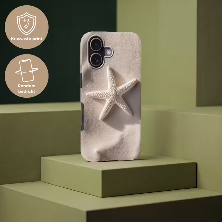 Strand - Zeester - Zand - Beige Toughcase MagSafe Apple iPhone 17 klein -USP_PrintM_NL