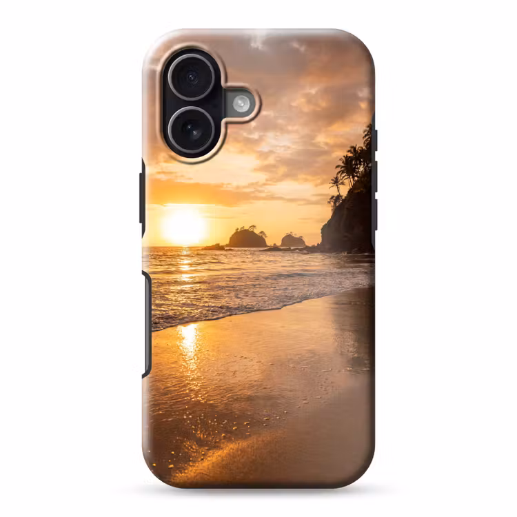 Strand - Zonsondergang - Natuur - Tropisch - Oranje Toughcase MagSafe Apple iPhone 17 klein -3d
