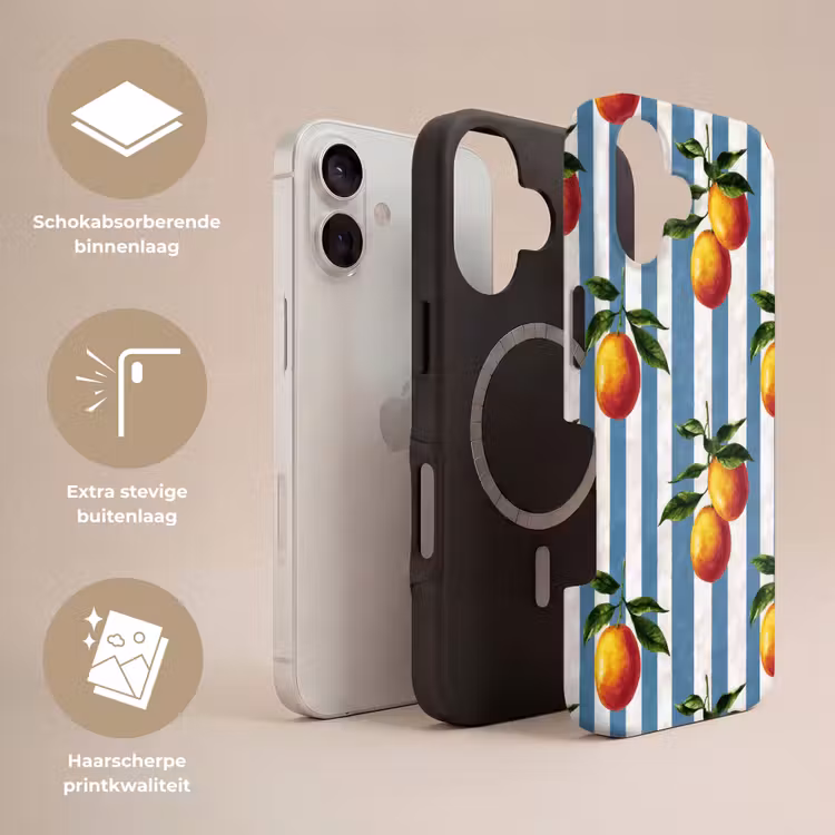 Strepen - Citroen - Blauw Toughcase MagSafe Apple iPhone 17 klein 1017 -USP_Lagen_NL